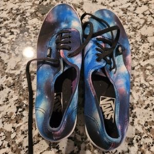 Size 9 Blue Tie Dye Vans